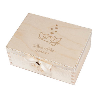 drewniana księga gości