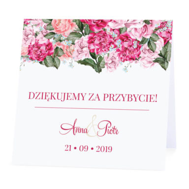 Winietka weselna Flowery w5 m2