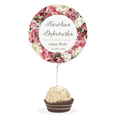 Winietka weselna na szpilce Flowery w4