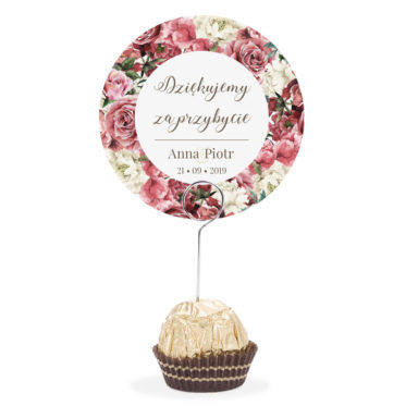 Winietka weselna na szpilce Flowery w4