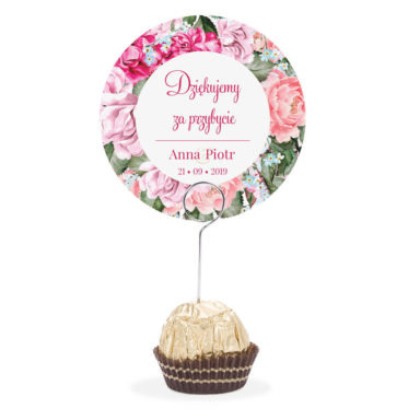 Winietka weselna na szpilce Flowery w5