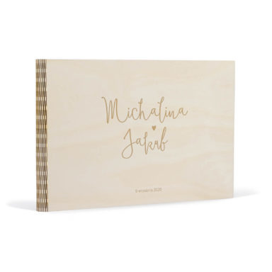 księga gości drewniana personalizacja