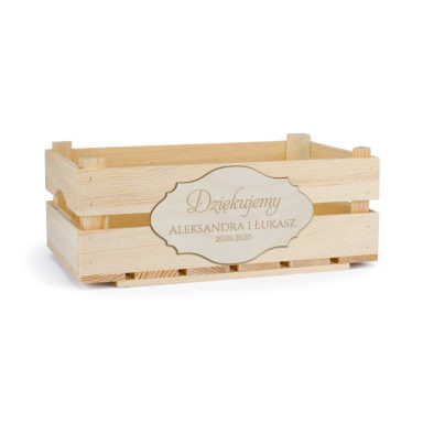 podziękowania dla rodziców skrzynka