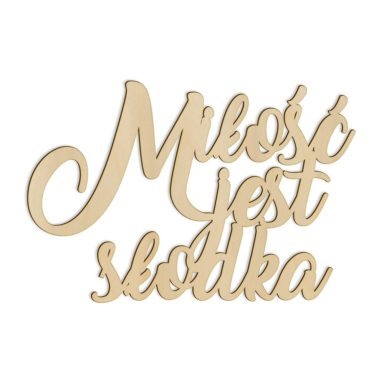 dekoracja z drewna na salę weselną