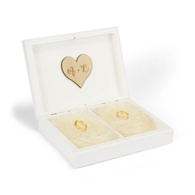 skrzynka na obrączki ślubne