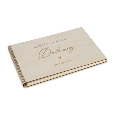 księga grawer dla gości nazwisko imiona młodej pary