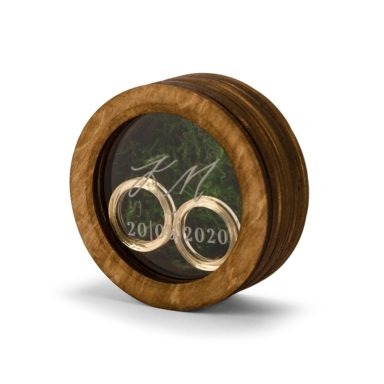 pudełko pudełeczko na obrączki ślubne grawer