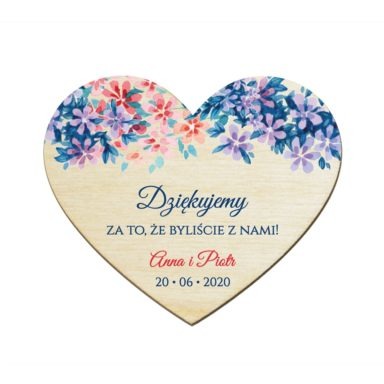 Magnesy serce Florals