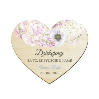 Magnesy serce Florals w10