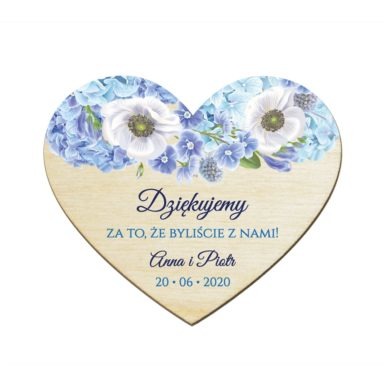 Magnesy serce Florals w12