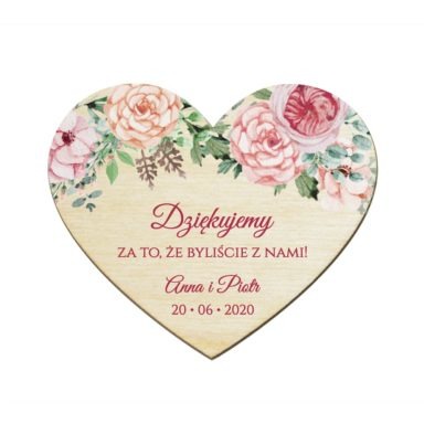 Magnesy serce Florals w2