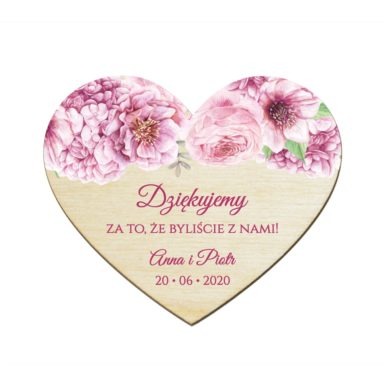 Magnesy serce Florals w7