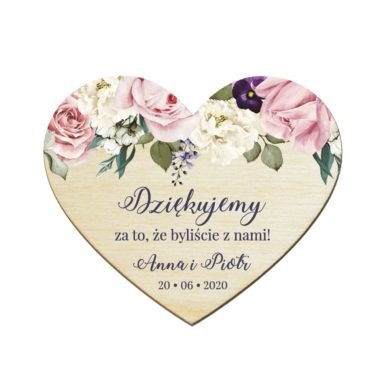 Magnesy serce Flowery w3