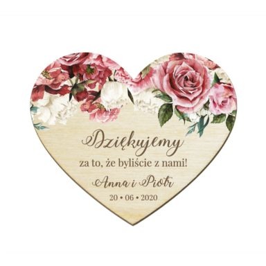 Magnesy serce Flowery w4