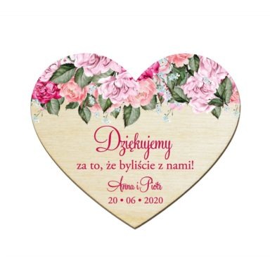 Magnesy serce Flowery w5