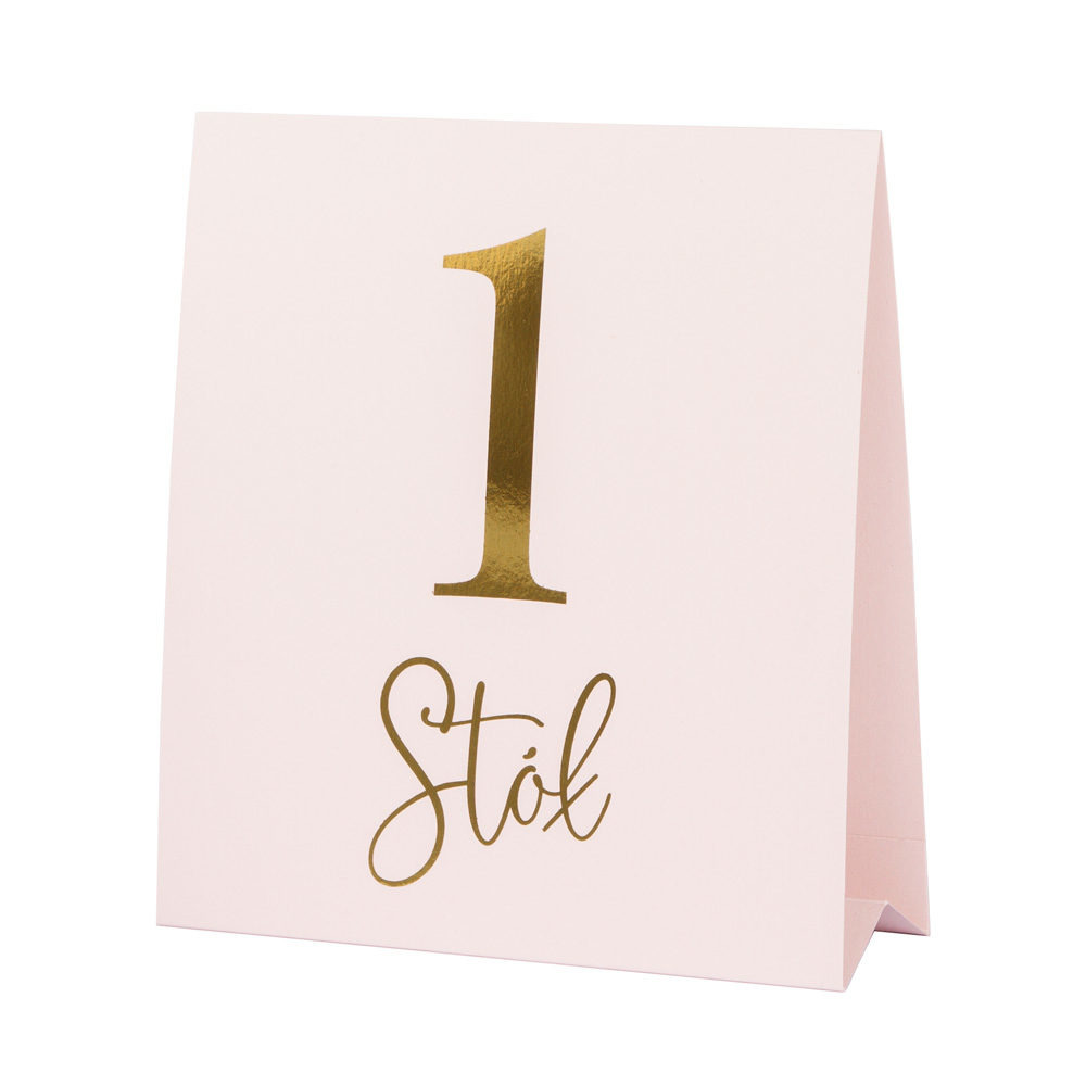 Numer na stół Glam Pink nude
