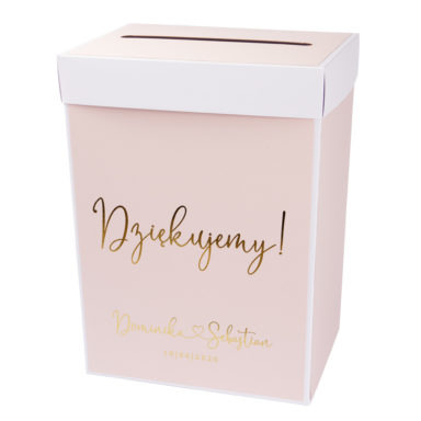 Pudełko na koperty Glam Pink nude