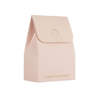 Różowo złote podziękowania dla gości weselnych