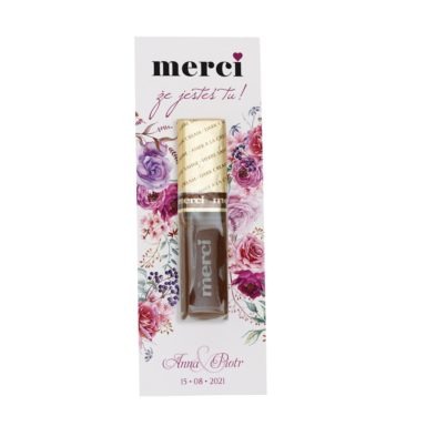 podziękowanie na stół dla gości ślubnych