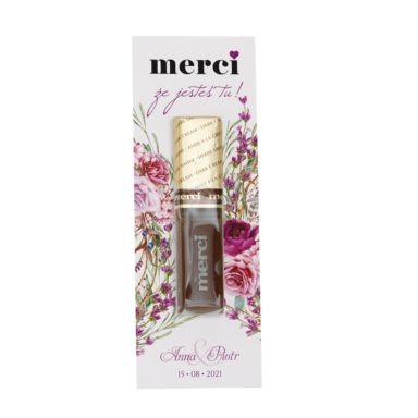 karteczka na merci - podziękowanie dla gości weselnych