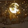 kalendarz adwentowy miasto nocą lampa led ozdoba świąteczna ozdoby