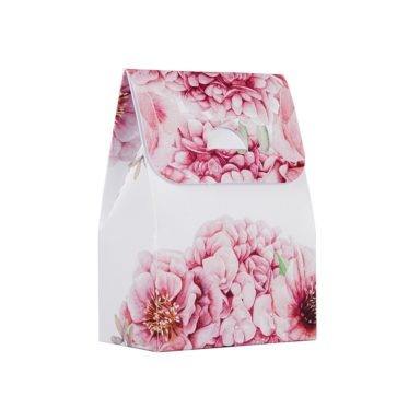 Pudełko na słodkości dla gości weselnych podziękowanie pudełeczko z nadrukiem floras w7