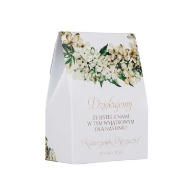Pudełko na słodkości z kwiatami Bzu w2