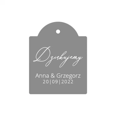 Bilecik zaokrąglony tag