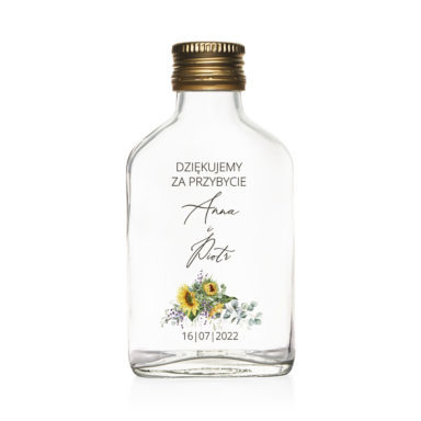Butelki weselne Sunflower & Lavender