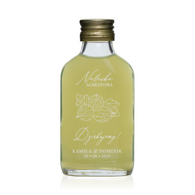 Butelki weselne nalewka agrestowa