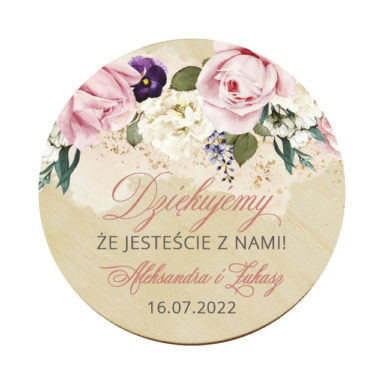 Magnes koło Misty Rose