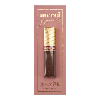Podziękowanie Merci złocone old rose