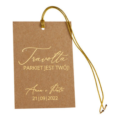 Zawieszka na alkohol ze złoceniem eko