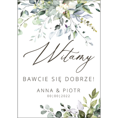Tablica powitalna herbs, rozmiar do wyboru