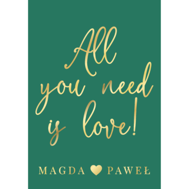 Tablica powitalna w17 ze złoconymi napisami, kolory do wyboru