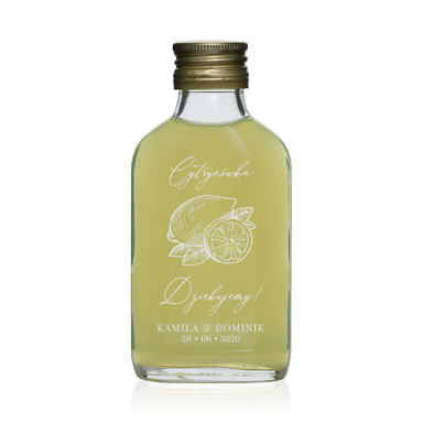Butelki weselne nalewka cytrynówka