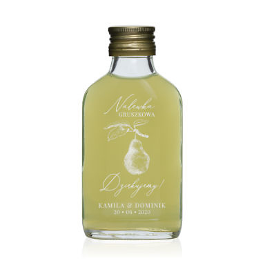 Butelki weselne nalewka gruszkowa