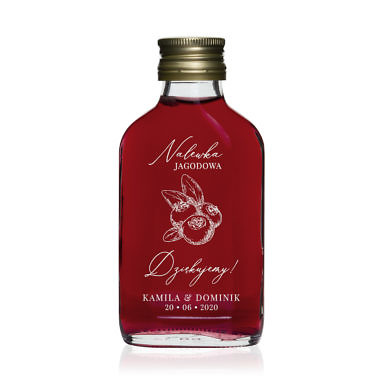 Butelki weselne nalewka jagodowa