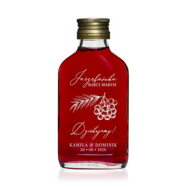 Butelki weselne nalewka jarzębinówka