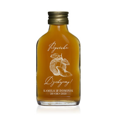Butelki weselne nalewka pigwówka