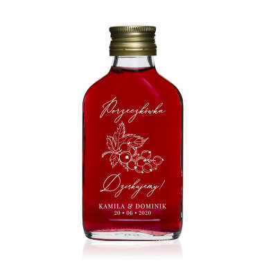 Butelki weselne nalewka porzeczkówka