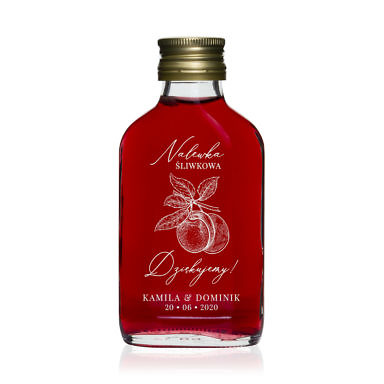 Butelki weselne nalewka śliwkowa