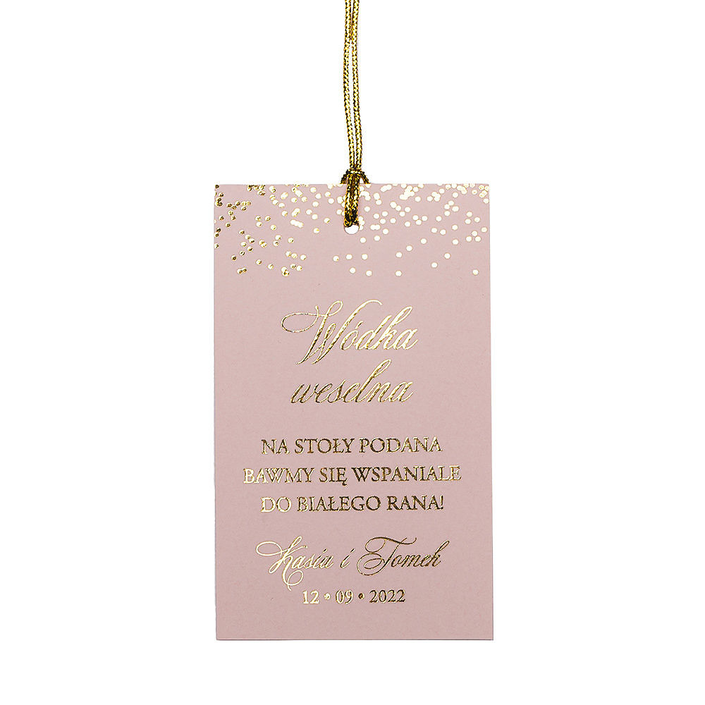 Zawieszka na alkohol nude sparkle