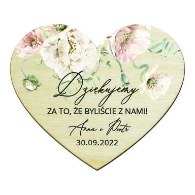 Magnesy serce Misty w11