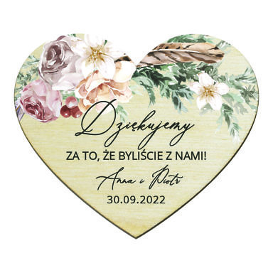 Magnesy serce Misty w15