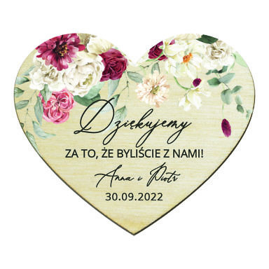 Magnesy serce Misty w17