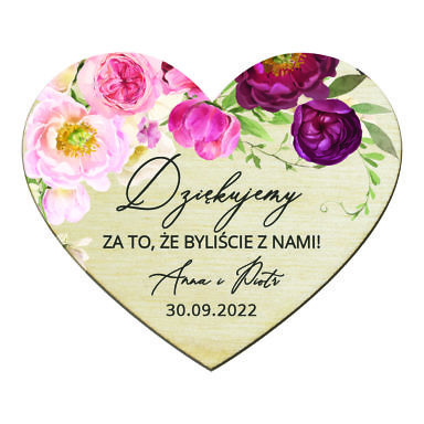 Magnesy serce Misty w8