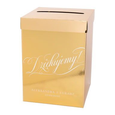 Pudełko na koperty Gold Mirror