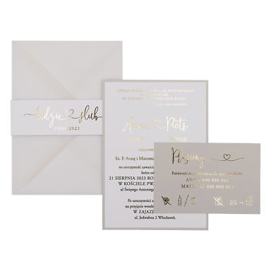 Zaproszenia ślubne Glam Perla