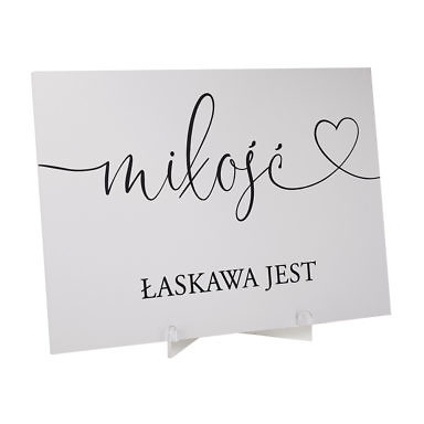 Tabliczki A4 "Hymn o miłości" w2 komplet 16 sztuk